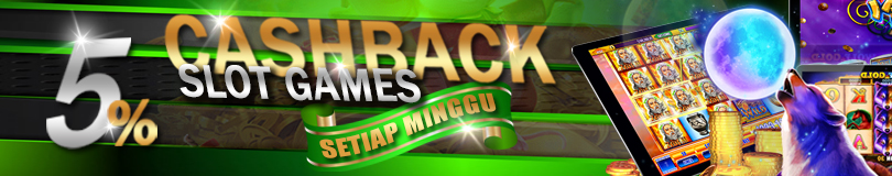 BONUS CASHBACK SLOT 5%